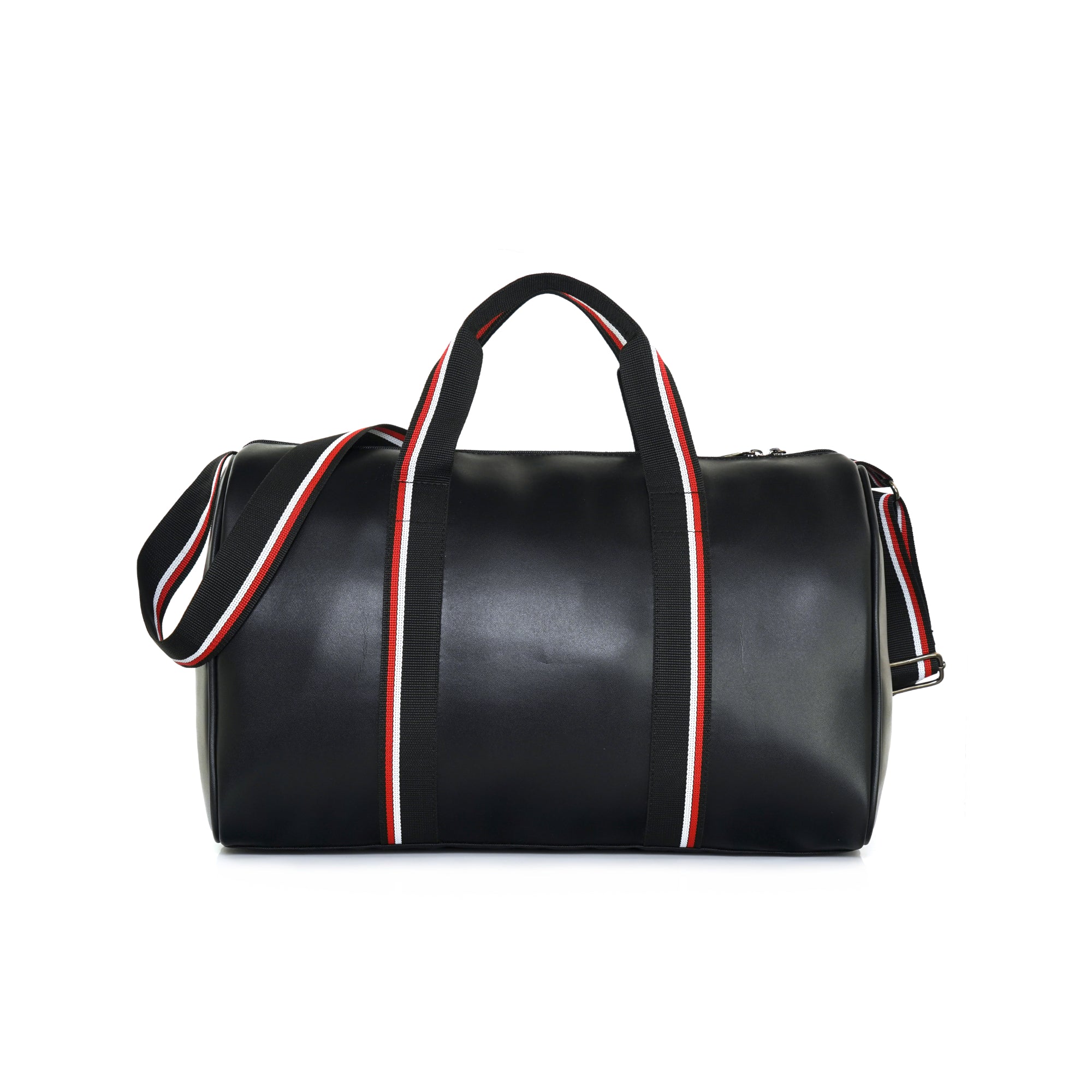 Black Deon Leatherette Unisex Duffle Bag