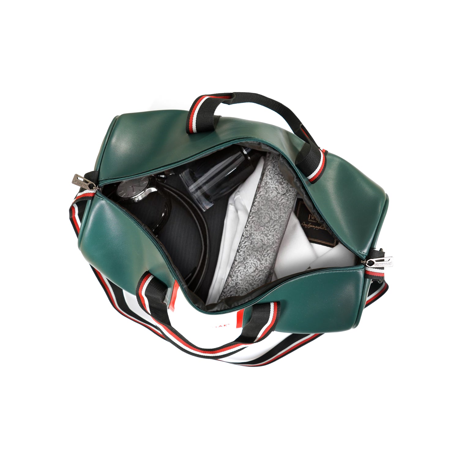 Green Deon Leatherette Unisex Travel Duffle Bag