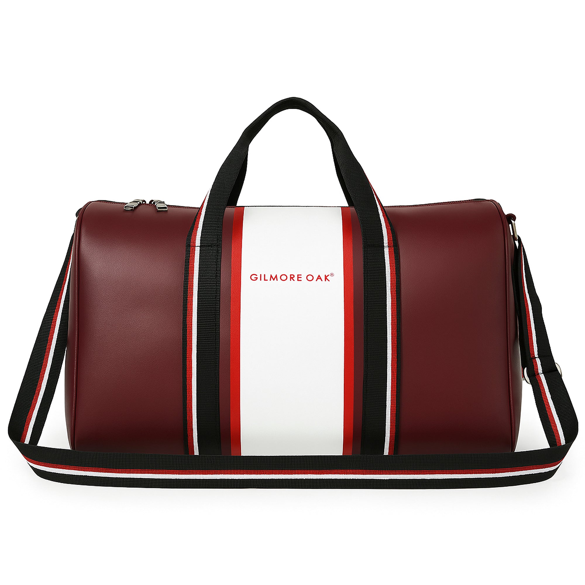 Maroon Deon Leatherette Unisex Travel Duffle Bag