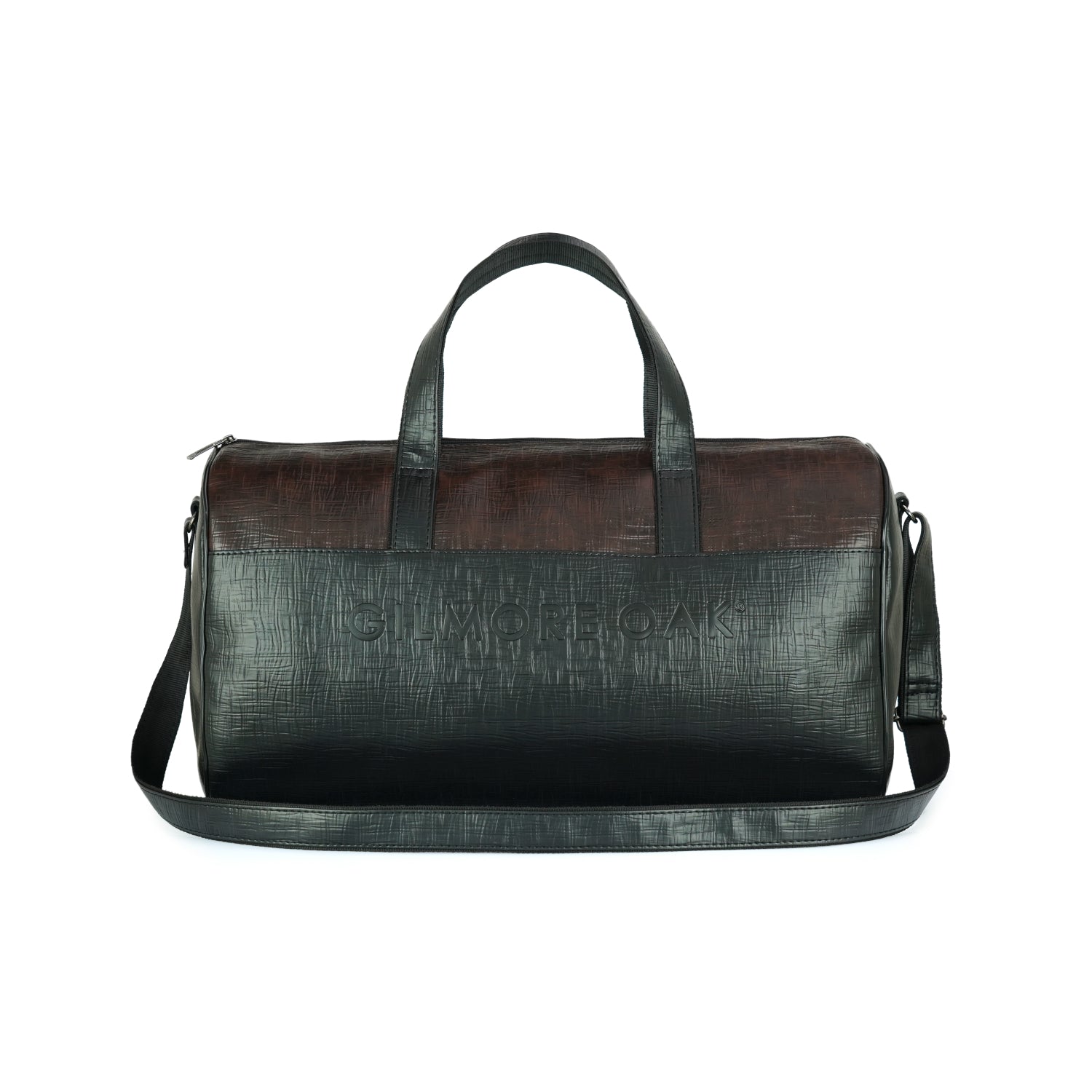 Black Spark Leatherette Unisex Weekender Travel Duffle Bag