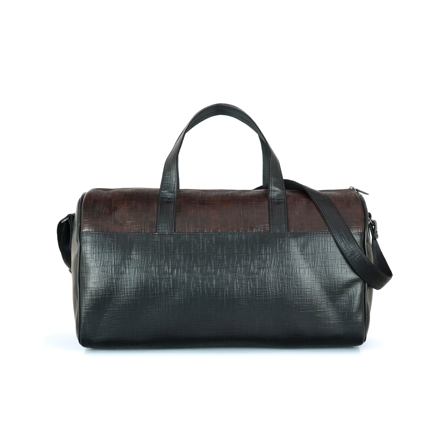 Black Spark Leatherette Unisex Weekender Travel Duffle Bag