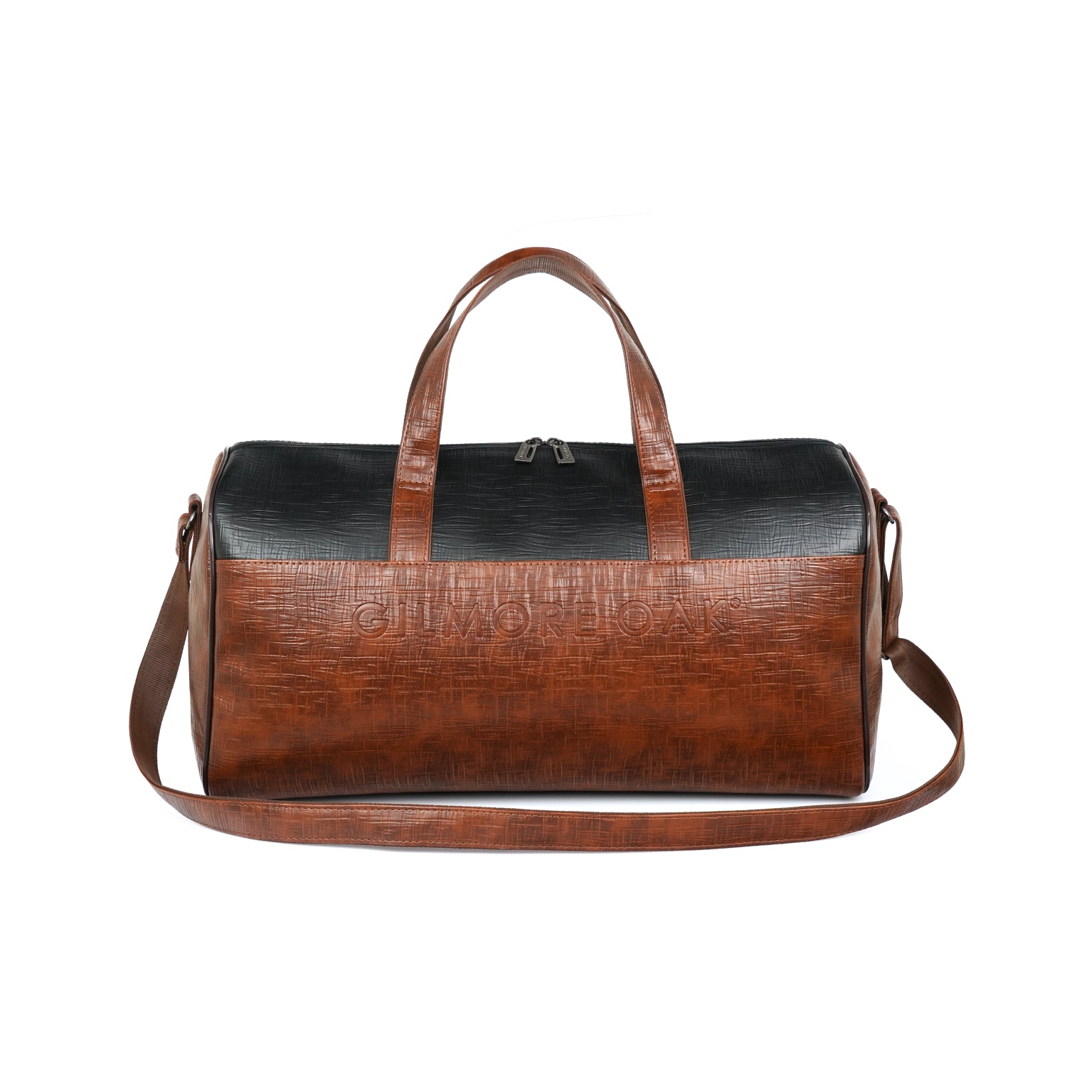 Beige Spark Leatherette Unisex Weekender Travel Duffle Bag