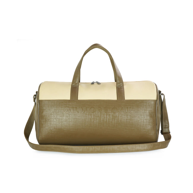 Brown Spark Leatherette Unisex Weekender Travel Duffle Bag