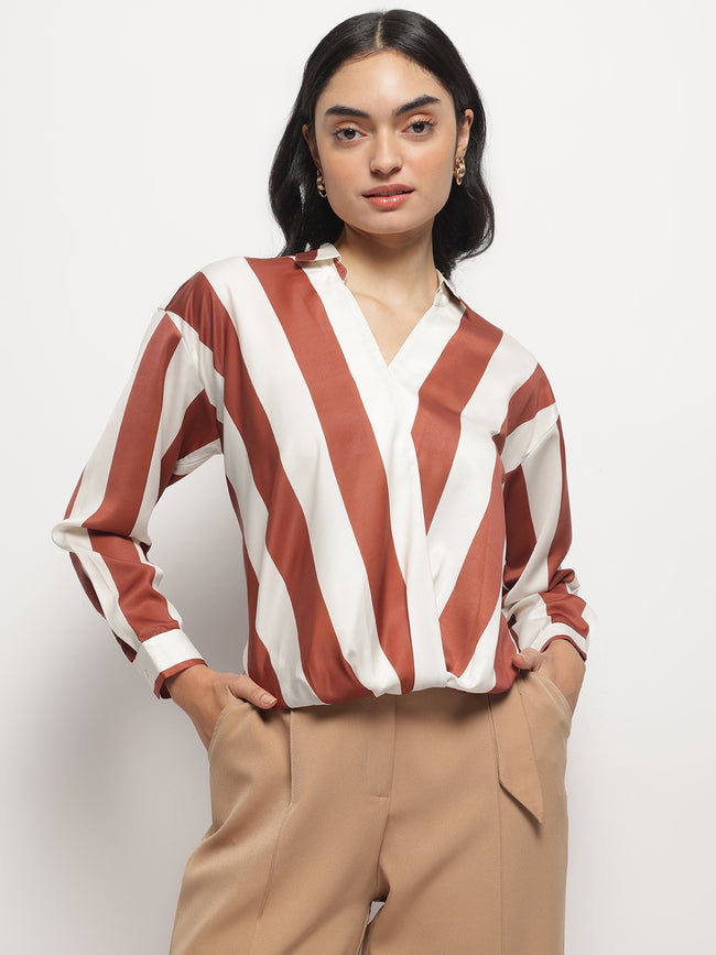 Women Asymmetrical Full Sleeves Top