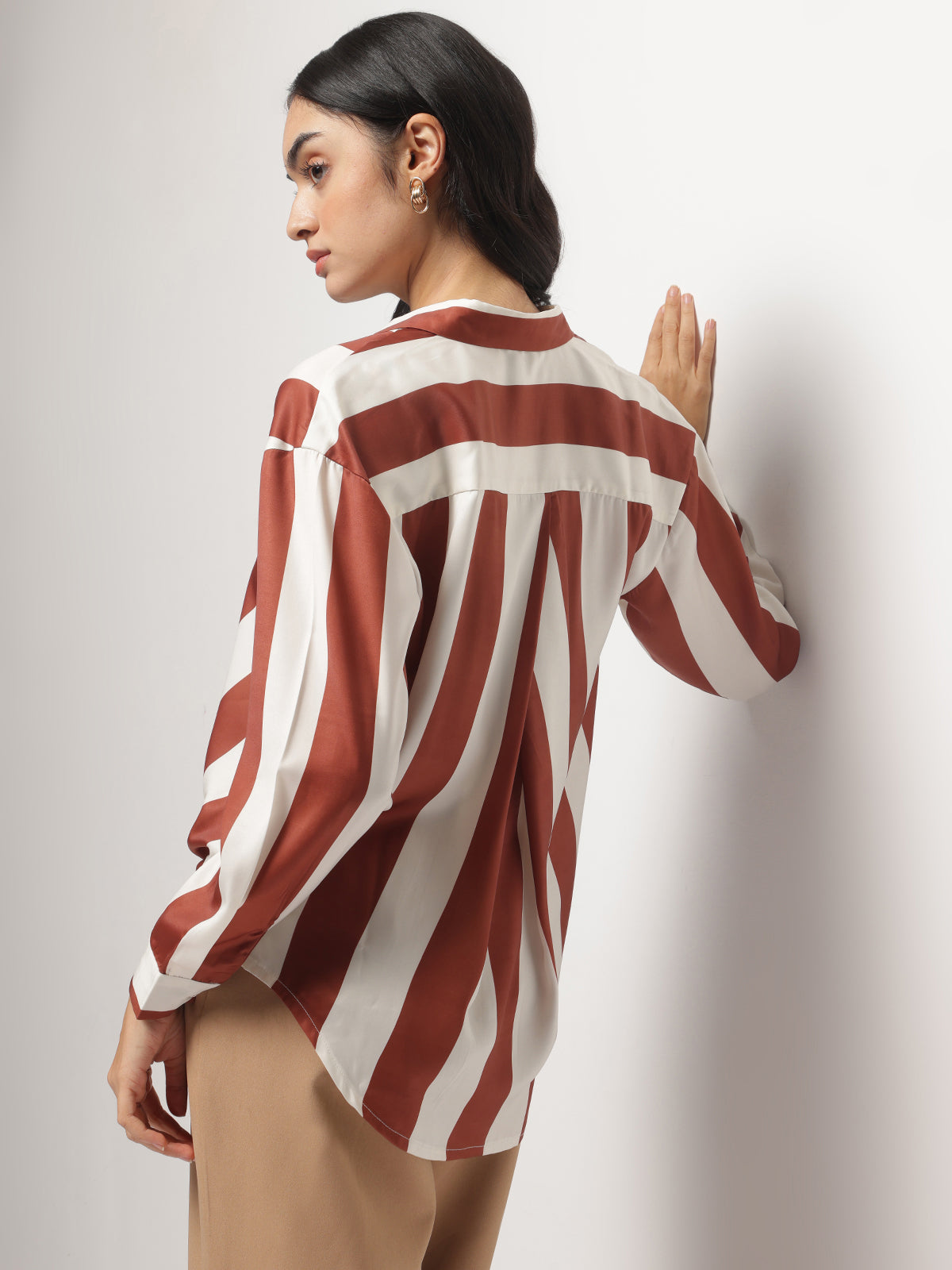 Women Asymmetrical Full Sleeves Top