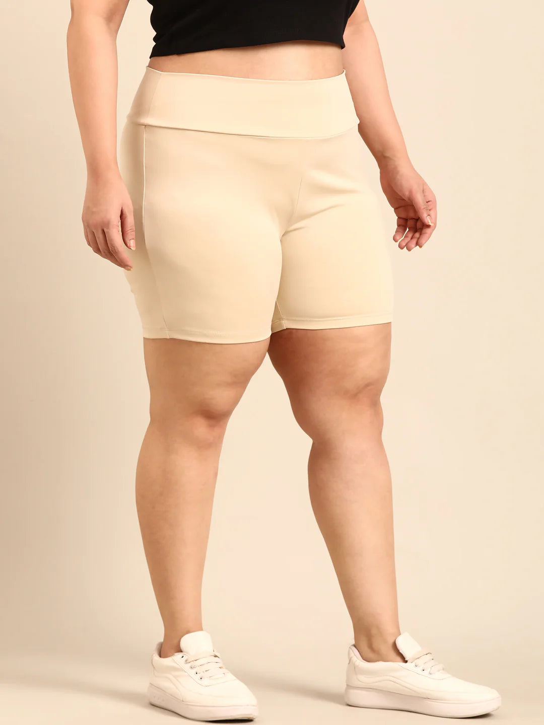 Women Beige Shorties