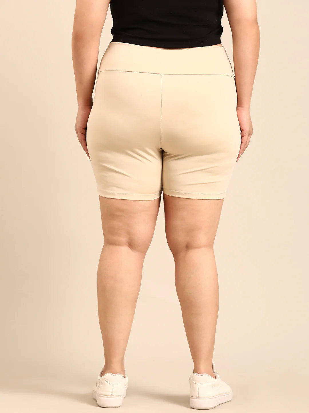 Women Beige Shorties