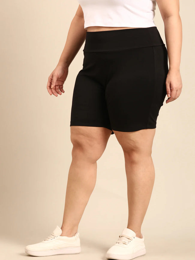 Women Black Shorties