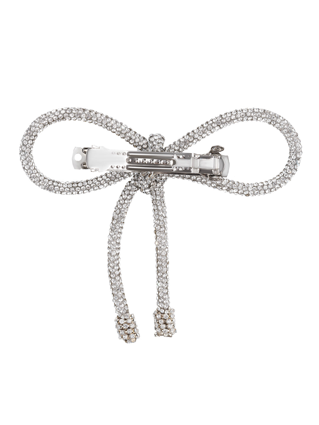 Crystal Hair Bow Barrette Clip
