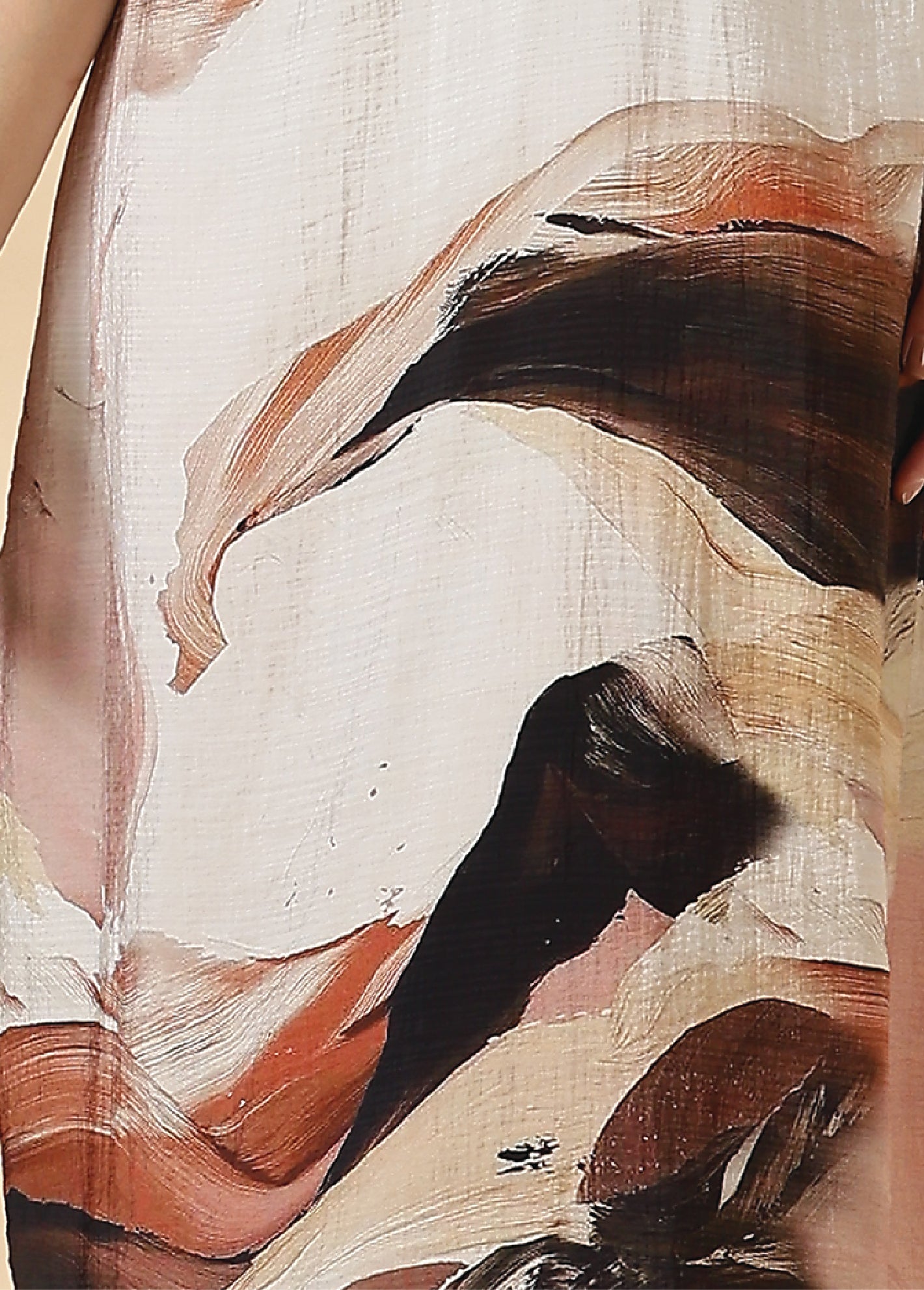 Women Rust Strappy Midi Dress