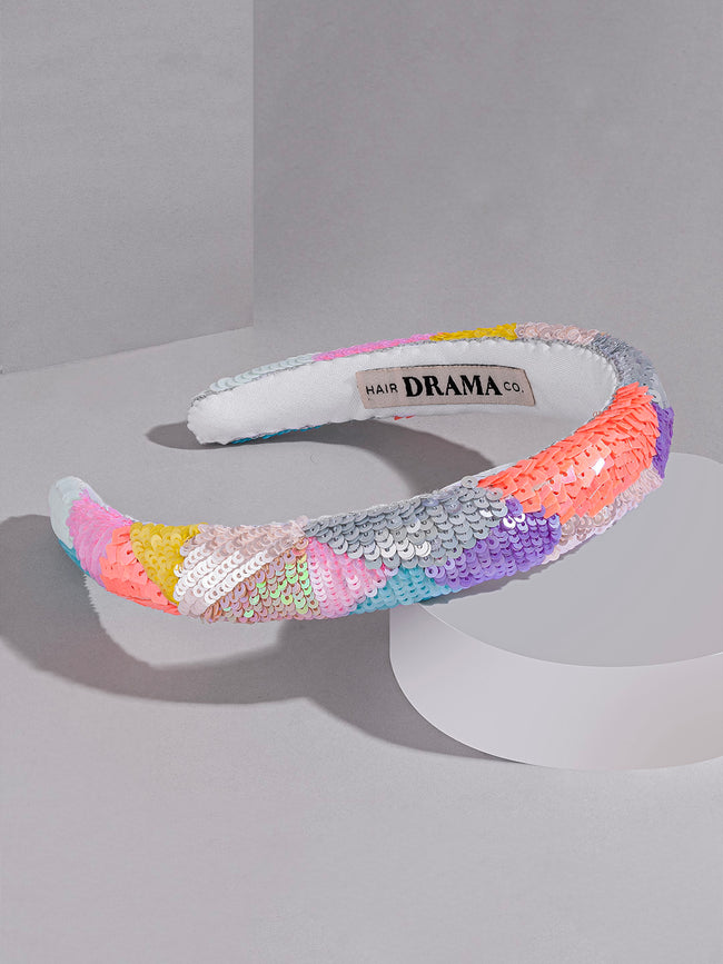 Women Pastel Camouflage Puff Hair Band