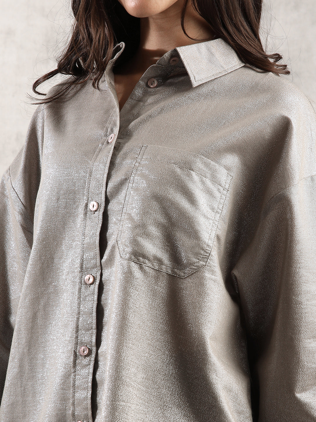 Women Grey Comfort Fit Shirt