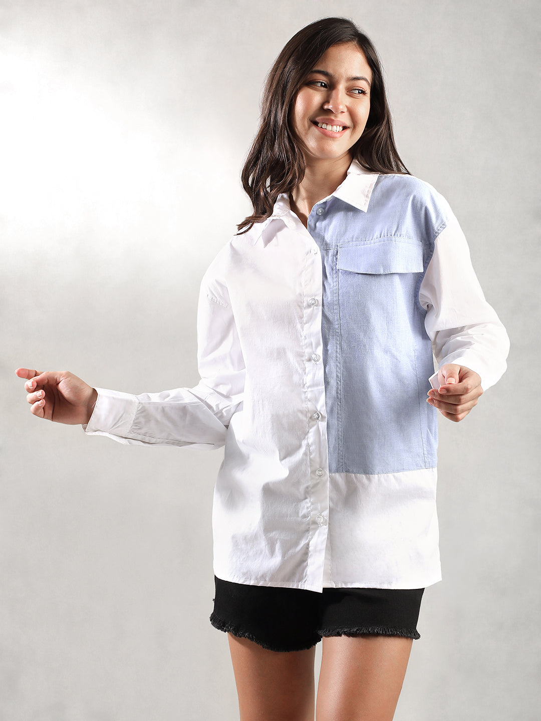 Women White Comfort Fit Shirt