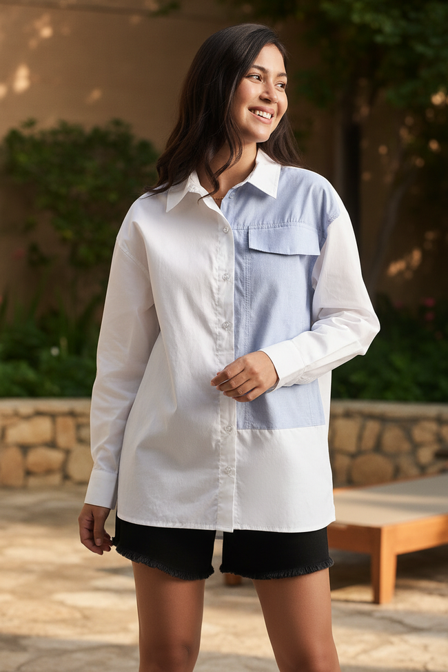 Women White Comfort Fit Shirt