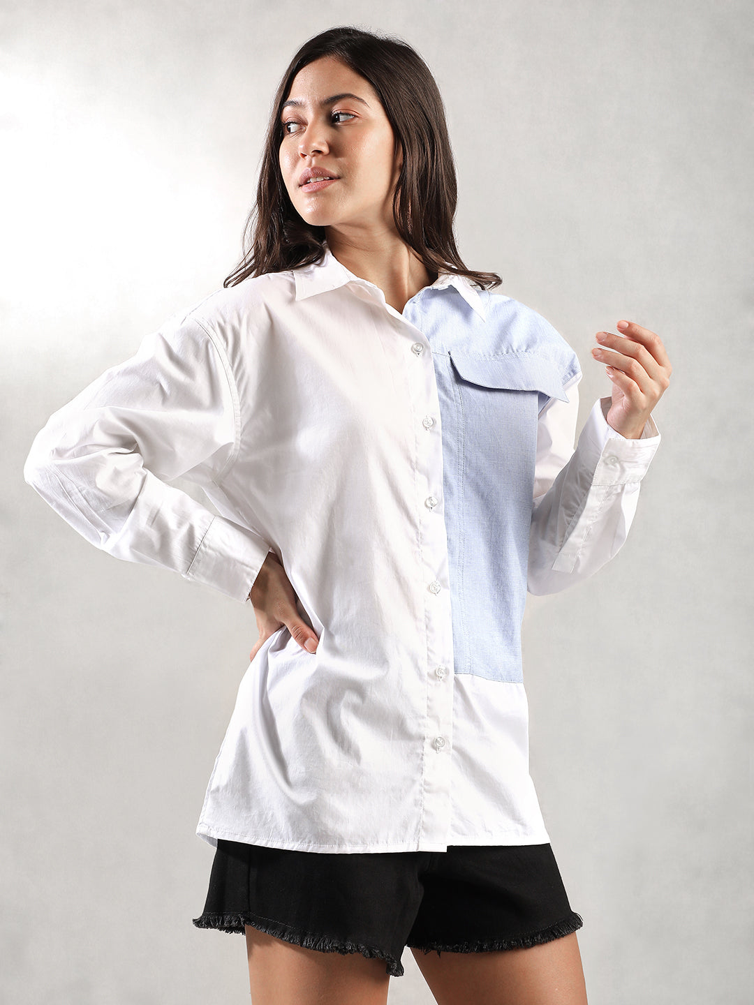 Women White Comfort Fit Shirt