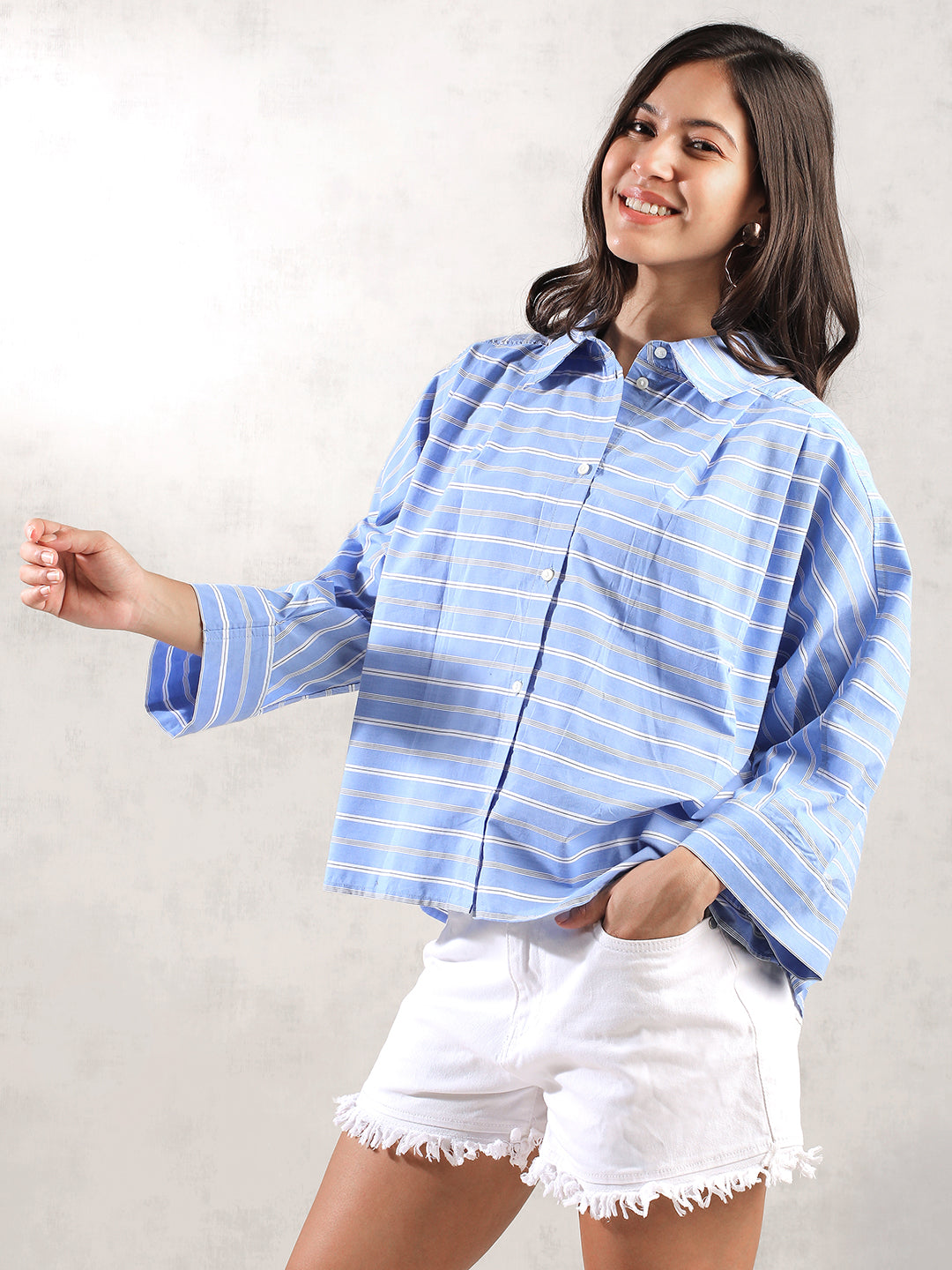 Women Blue Regular Fit Top