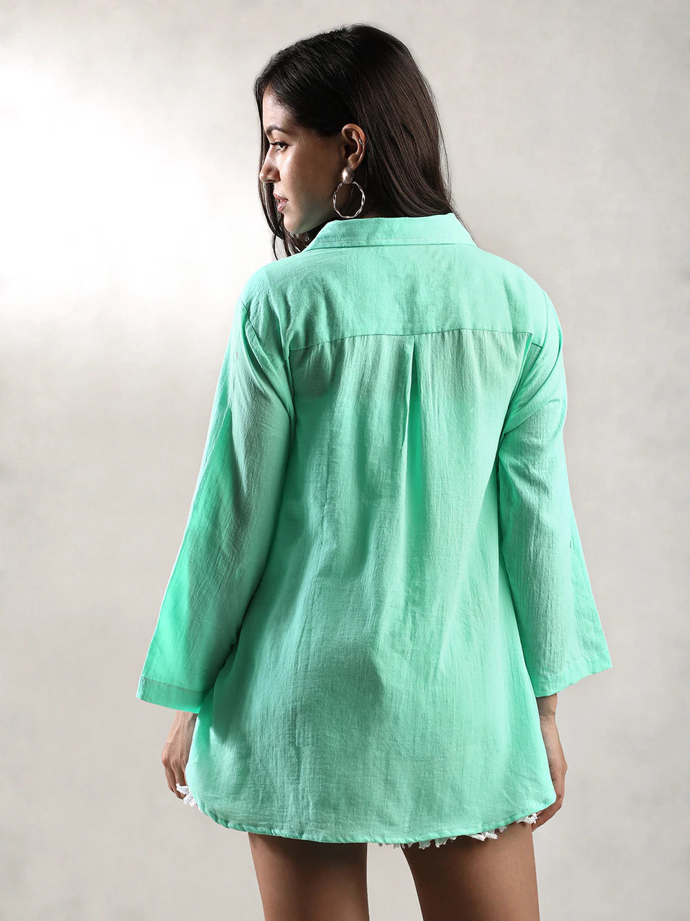 Women Green Casual Shirt