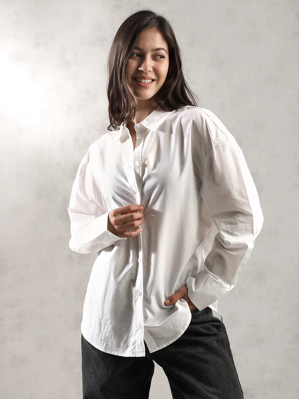 Women White Regular Fit Shirt