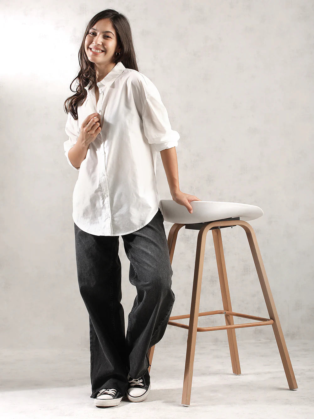 Women White Regular Fit Shirt