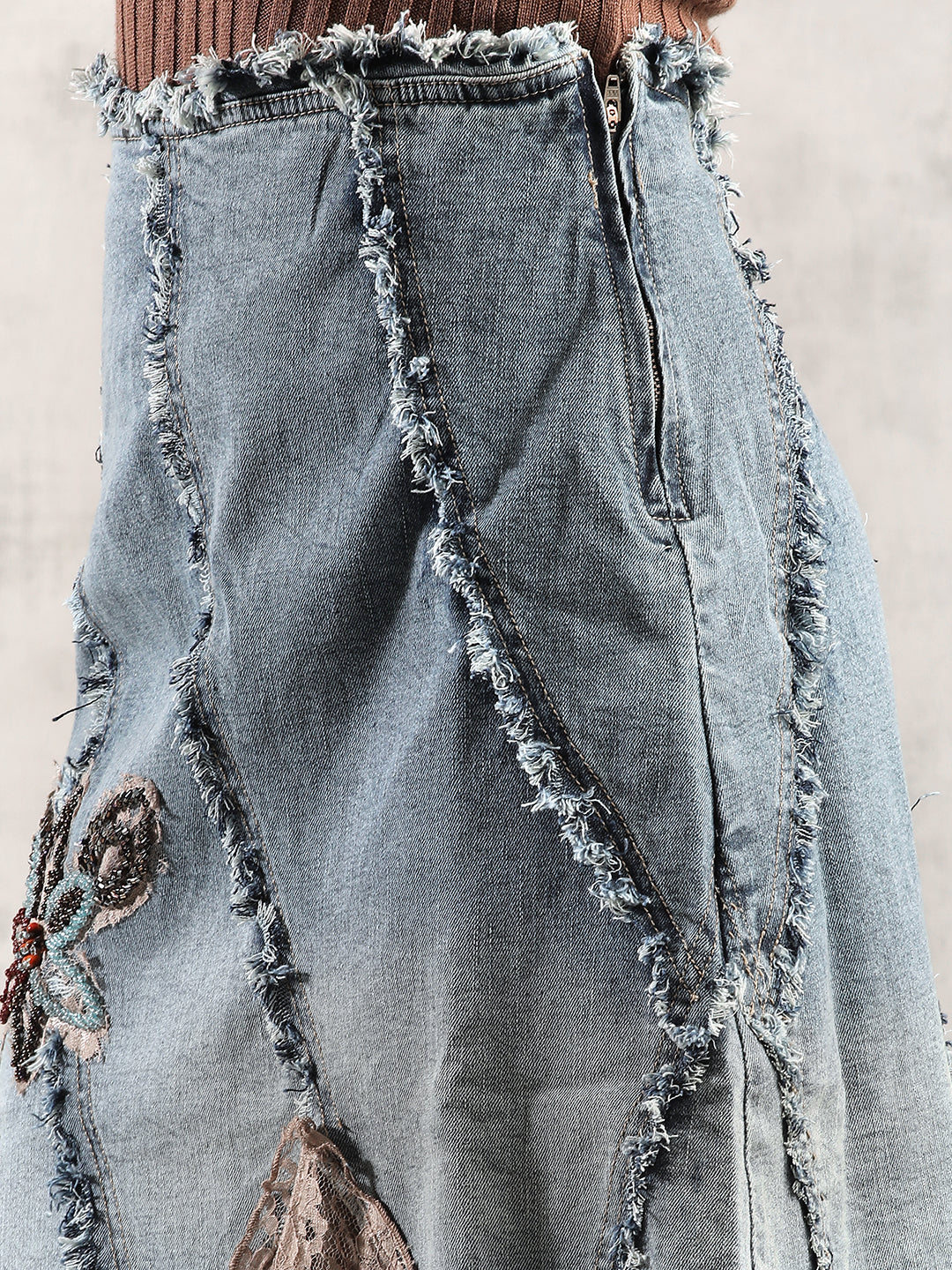 Women Chic Uptown Denim Skirt