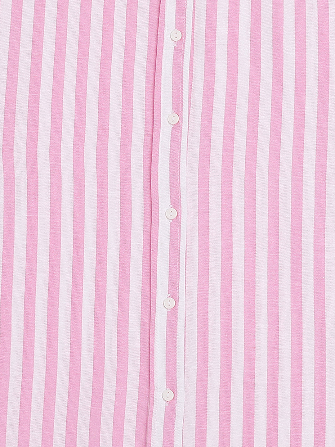 Women Pink Comfort Fit Striped Shirt