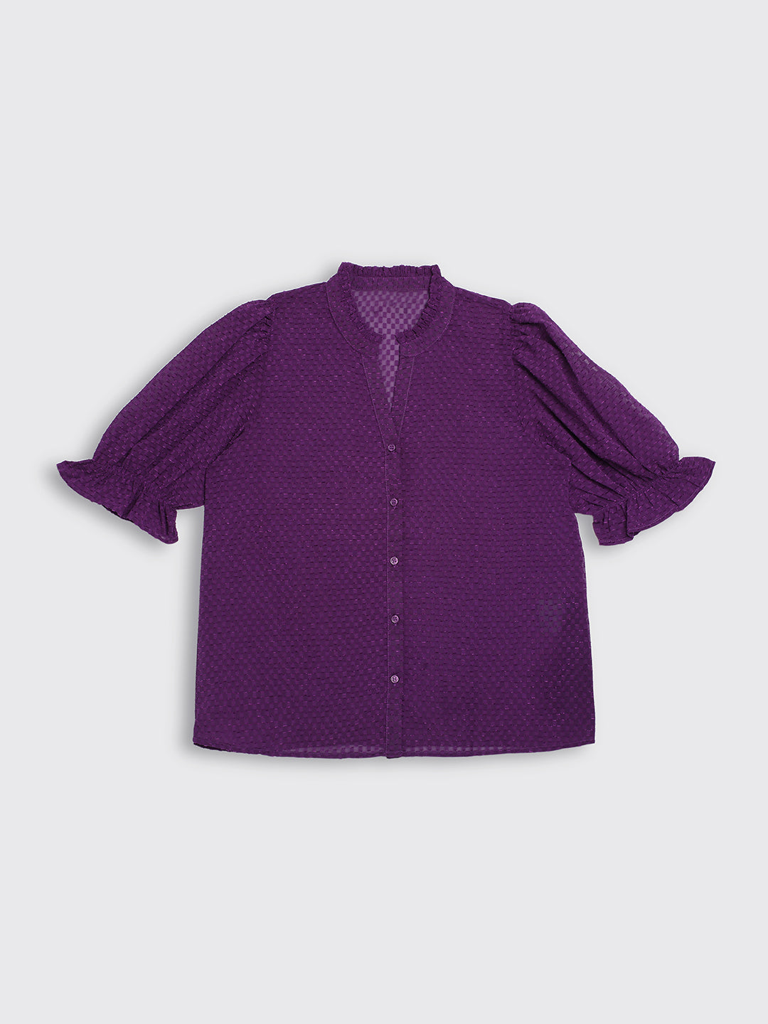 Women Purple Regular Fit Top