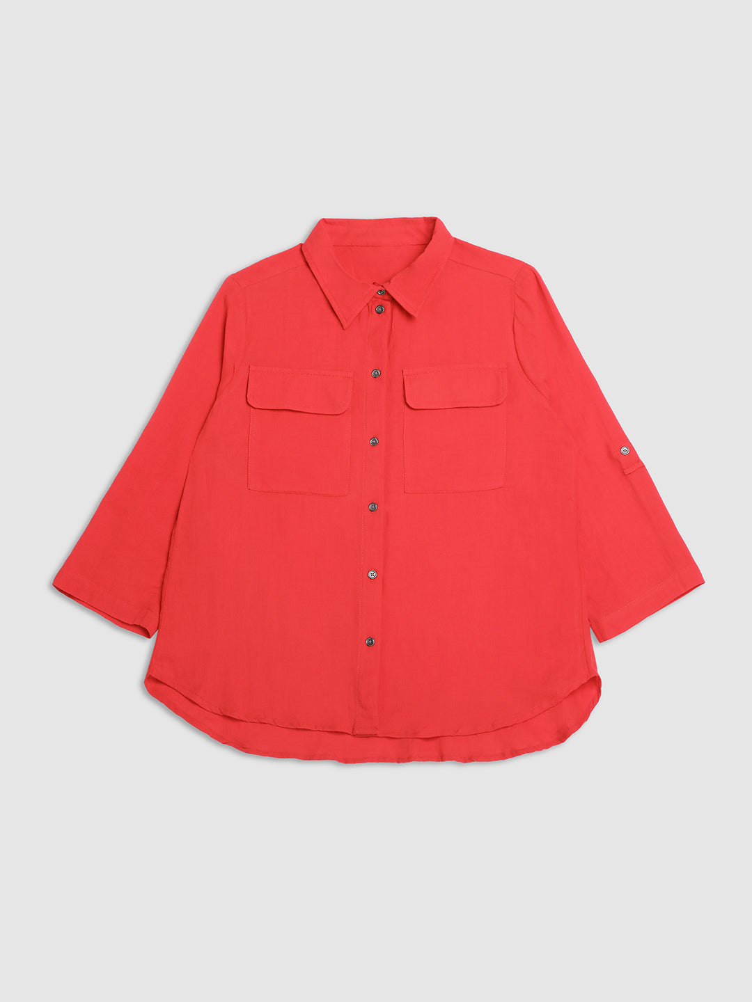 Women Red Comfort Fit Shirt