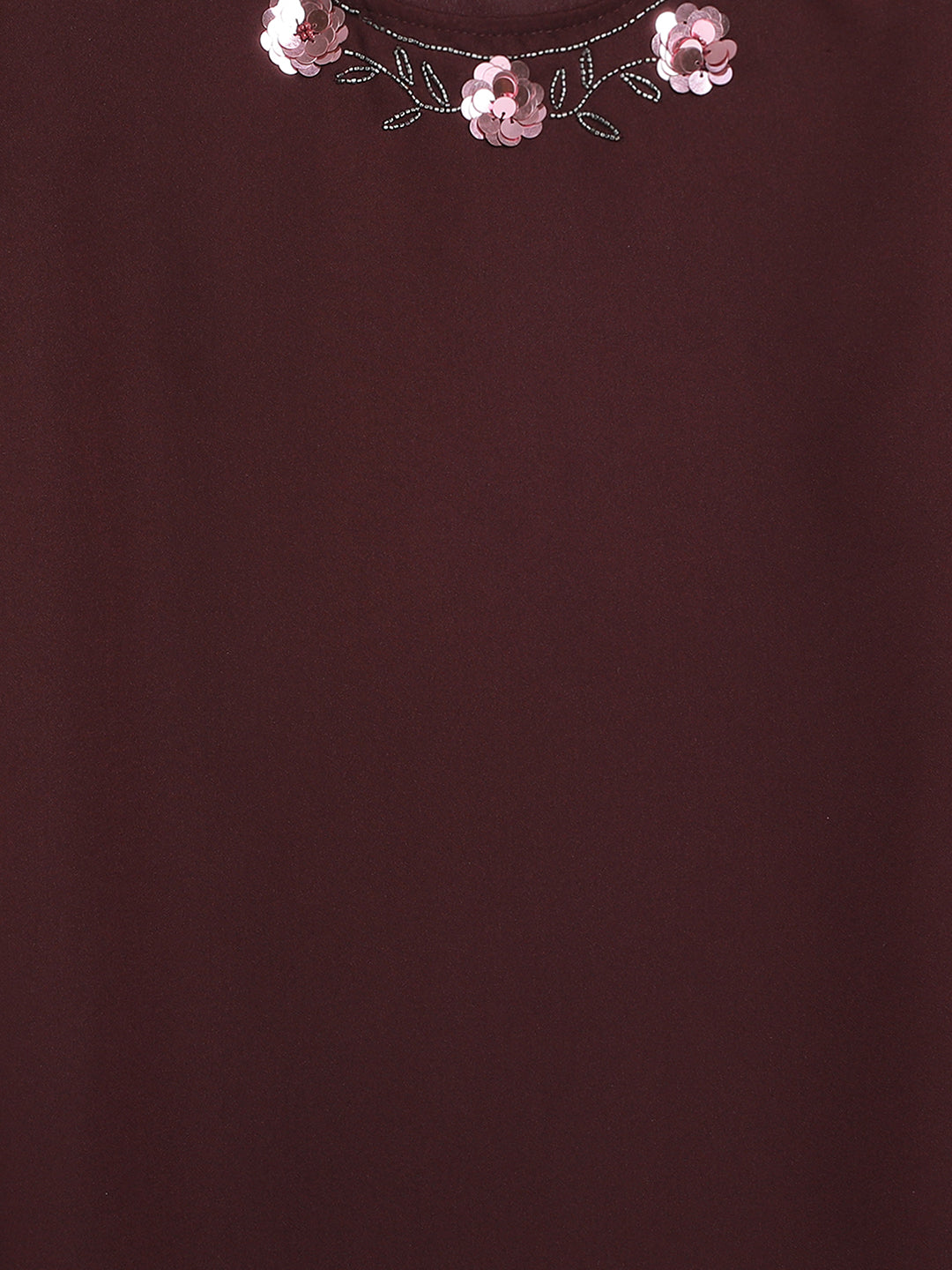 Women Maroon Regular Fit Tops