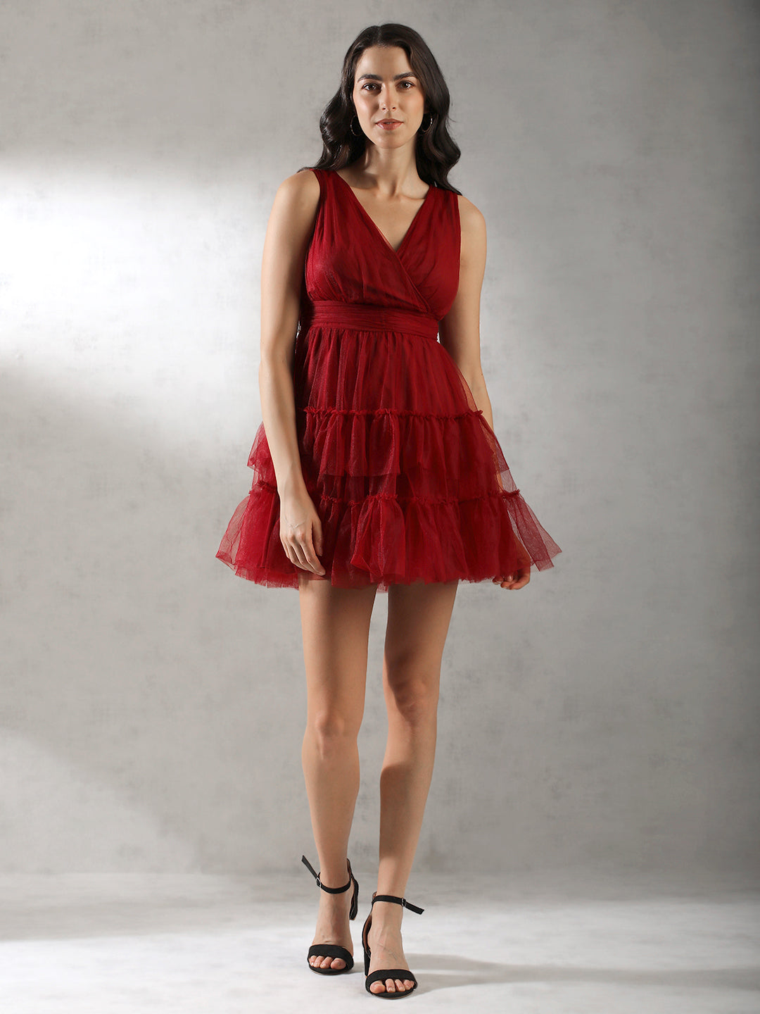 Women Red Mini Party Dress