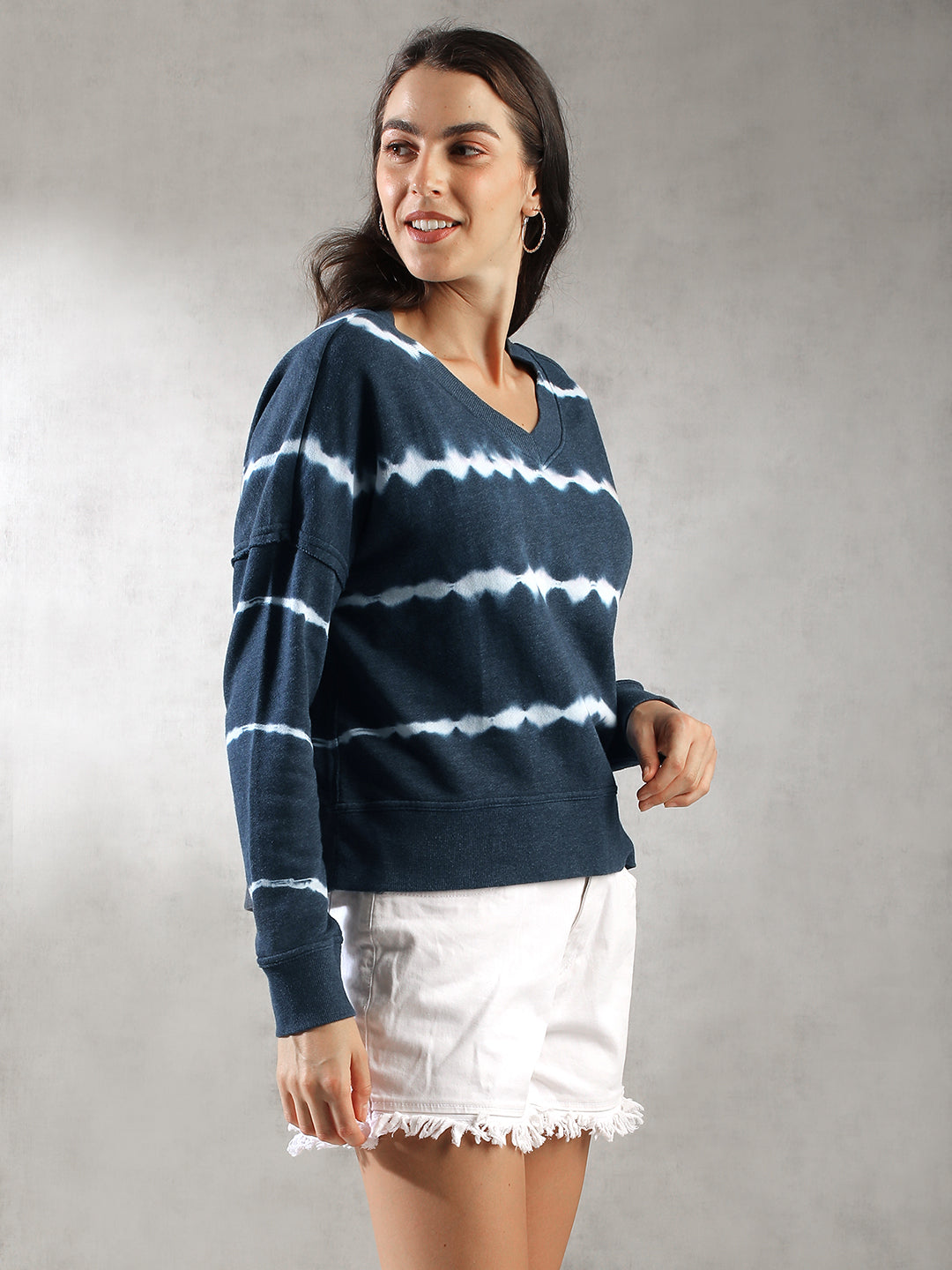 Women Oversize Drop Shoulder Sweatshirt