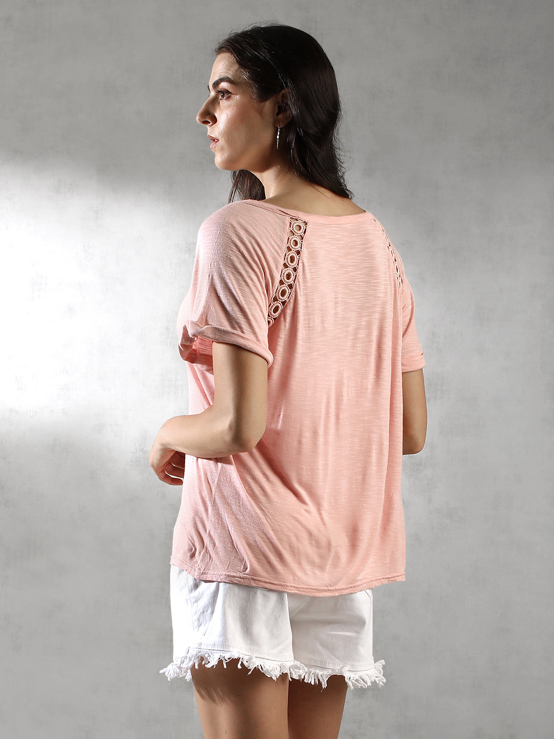 Women Peach Comfort Fit Top