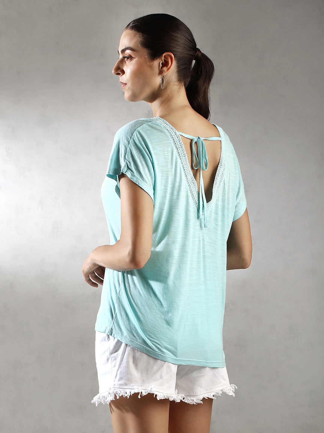 Women Blue Comfort Fit Casual Top