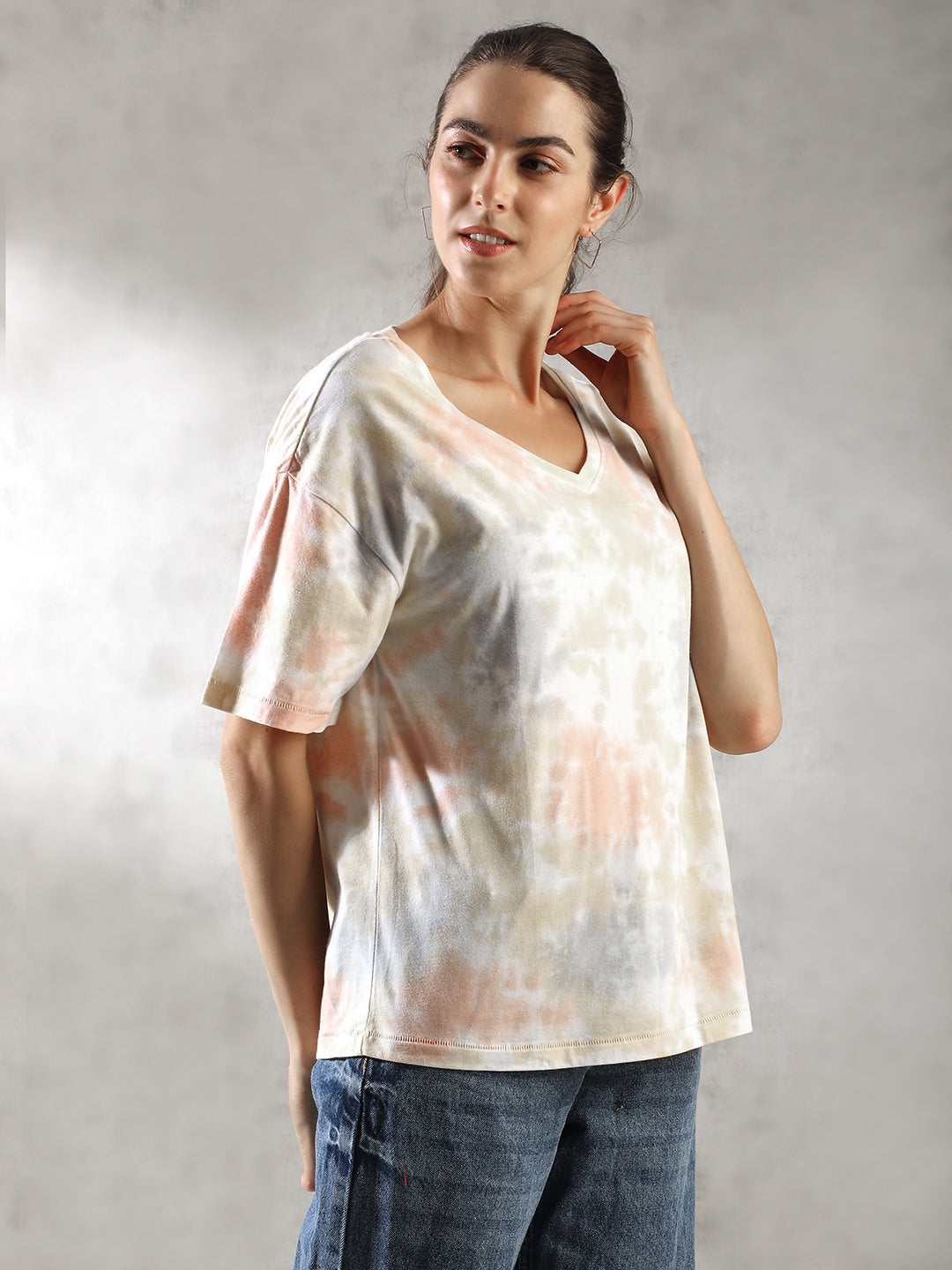 Women Pastel Tie-Dye Top