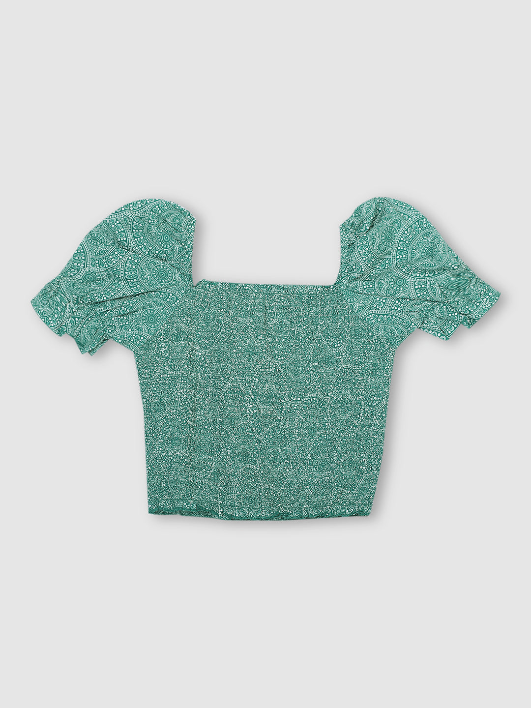 Women Green Fitted Top