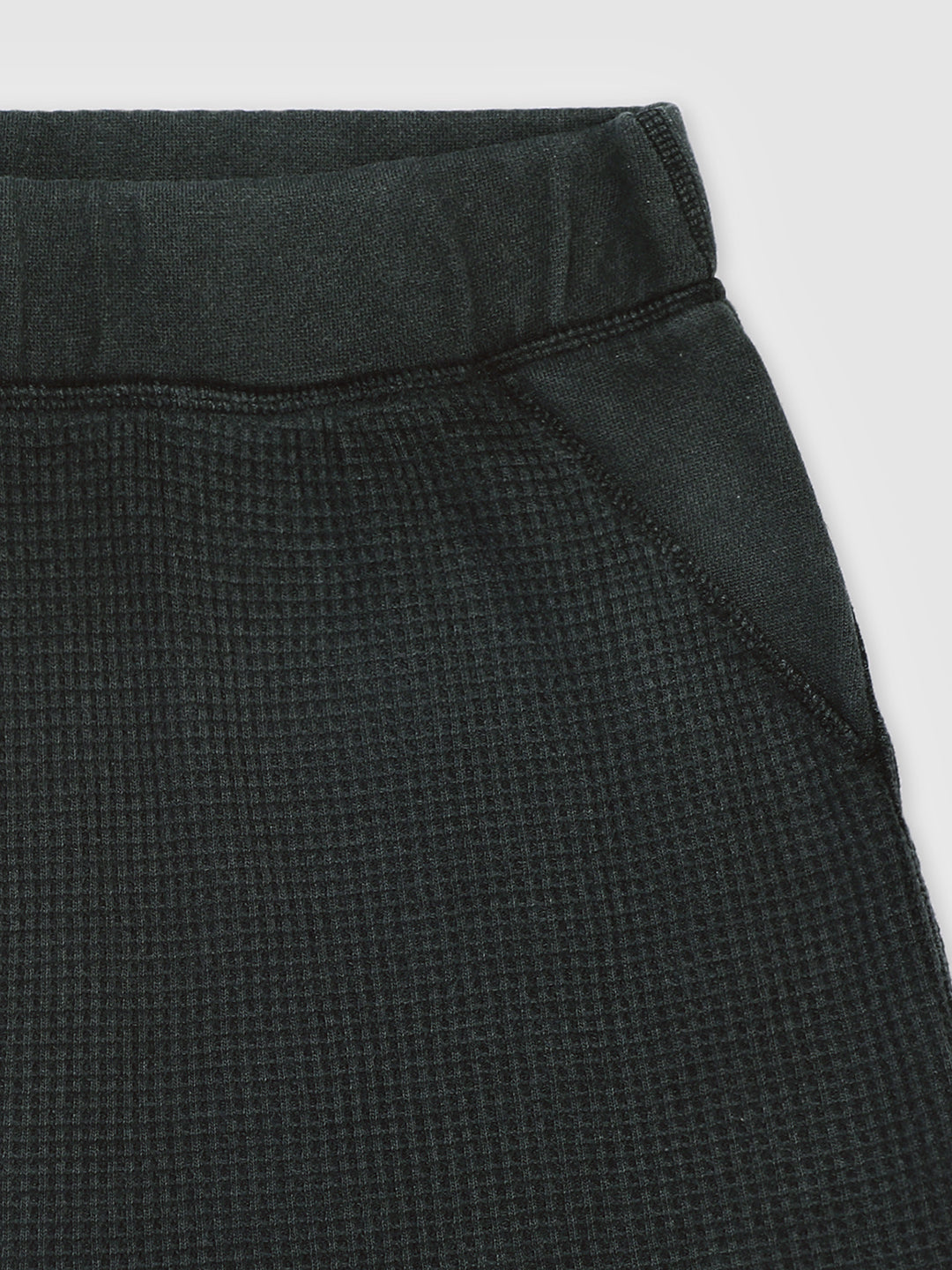 Women Charcoal Waffle Textured Skirt