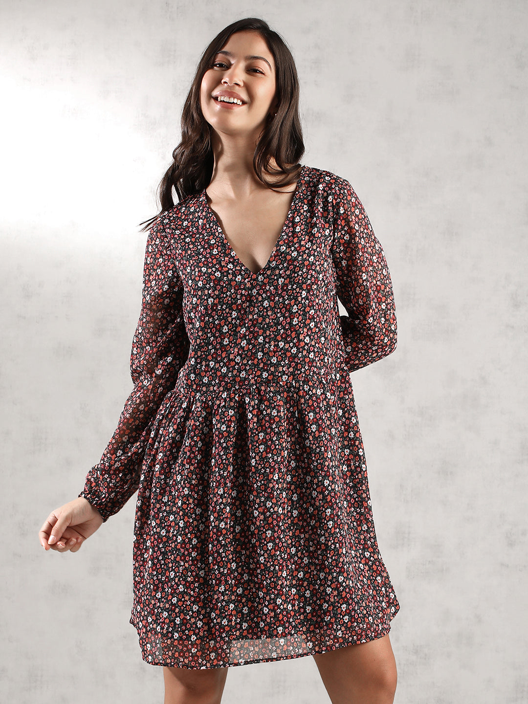 Women Tiny  Floral Printed Dress