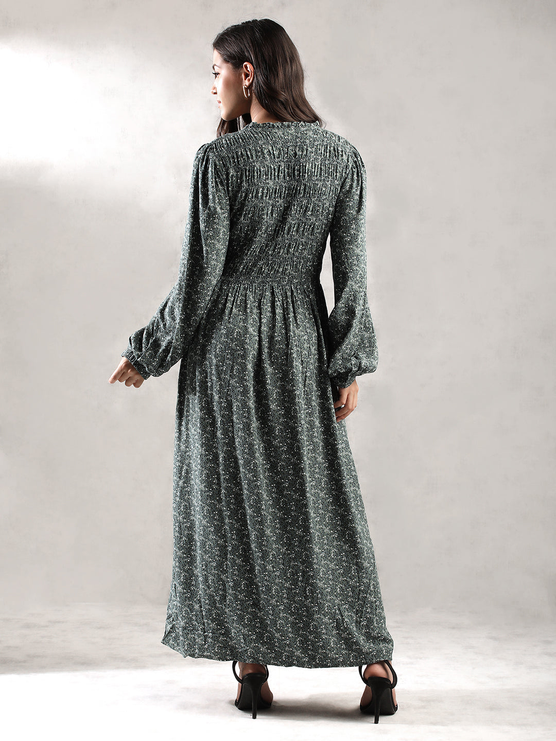 Women Green Regular Fit Dress