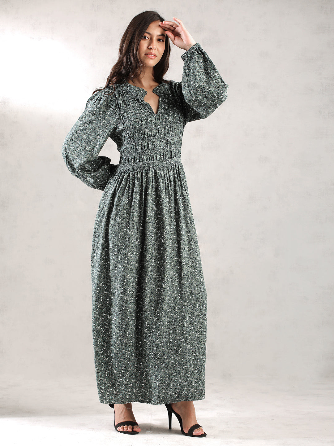 Women Green Regular Fit Dress