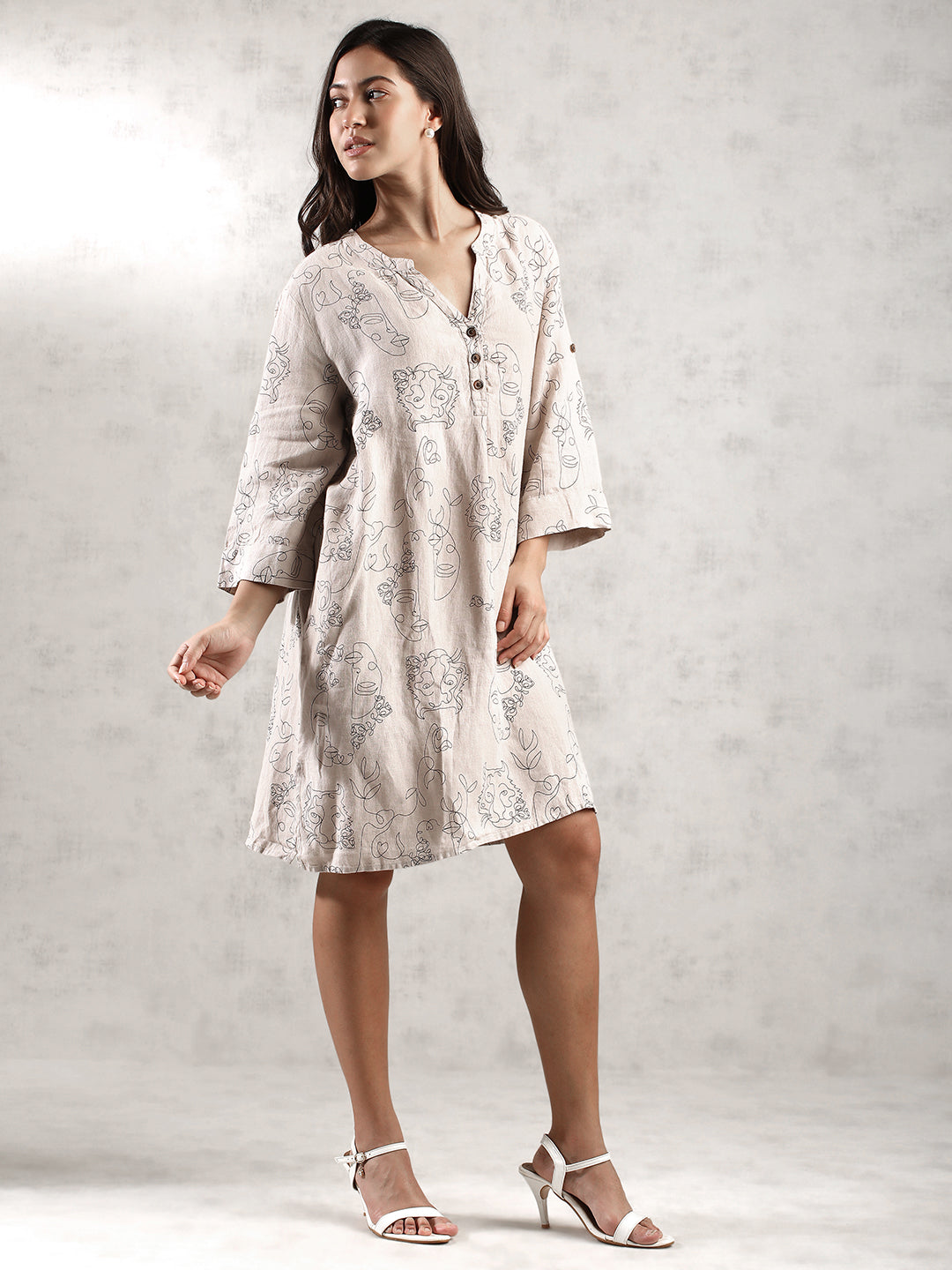 Women Grey Oversize Fit Dress