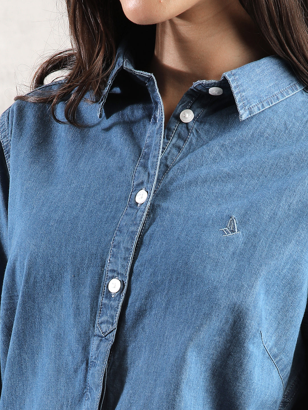 Women Blue Regular Fit Shirt