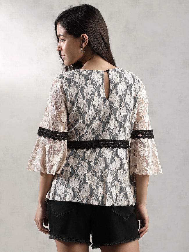 Women Peach Empire Line Top