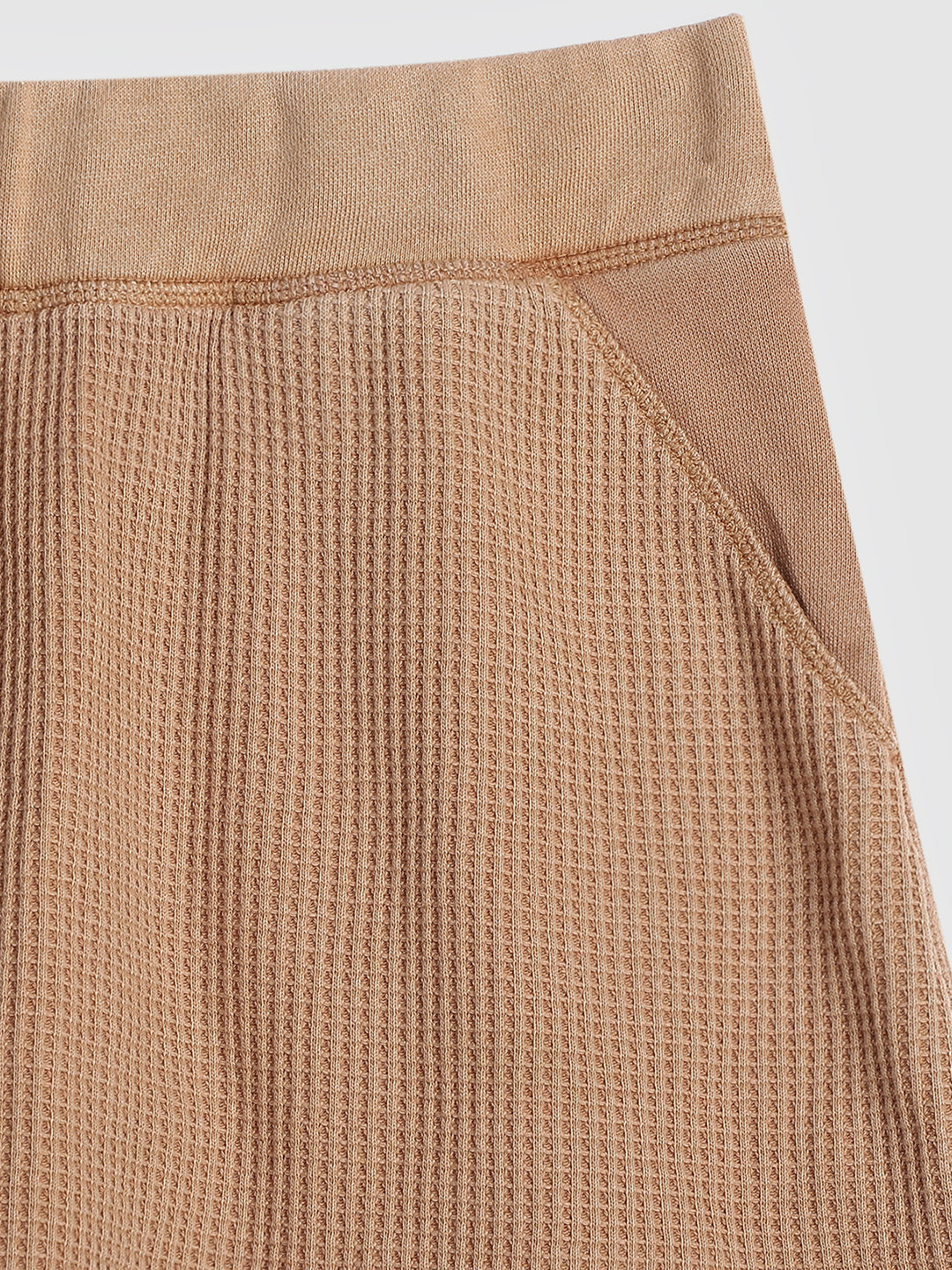 Women Brown Waffle Textured Skirt