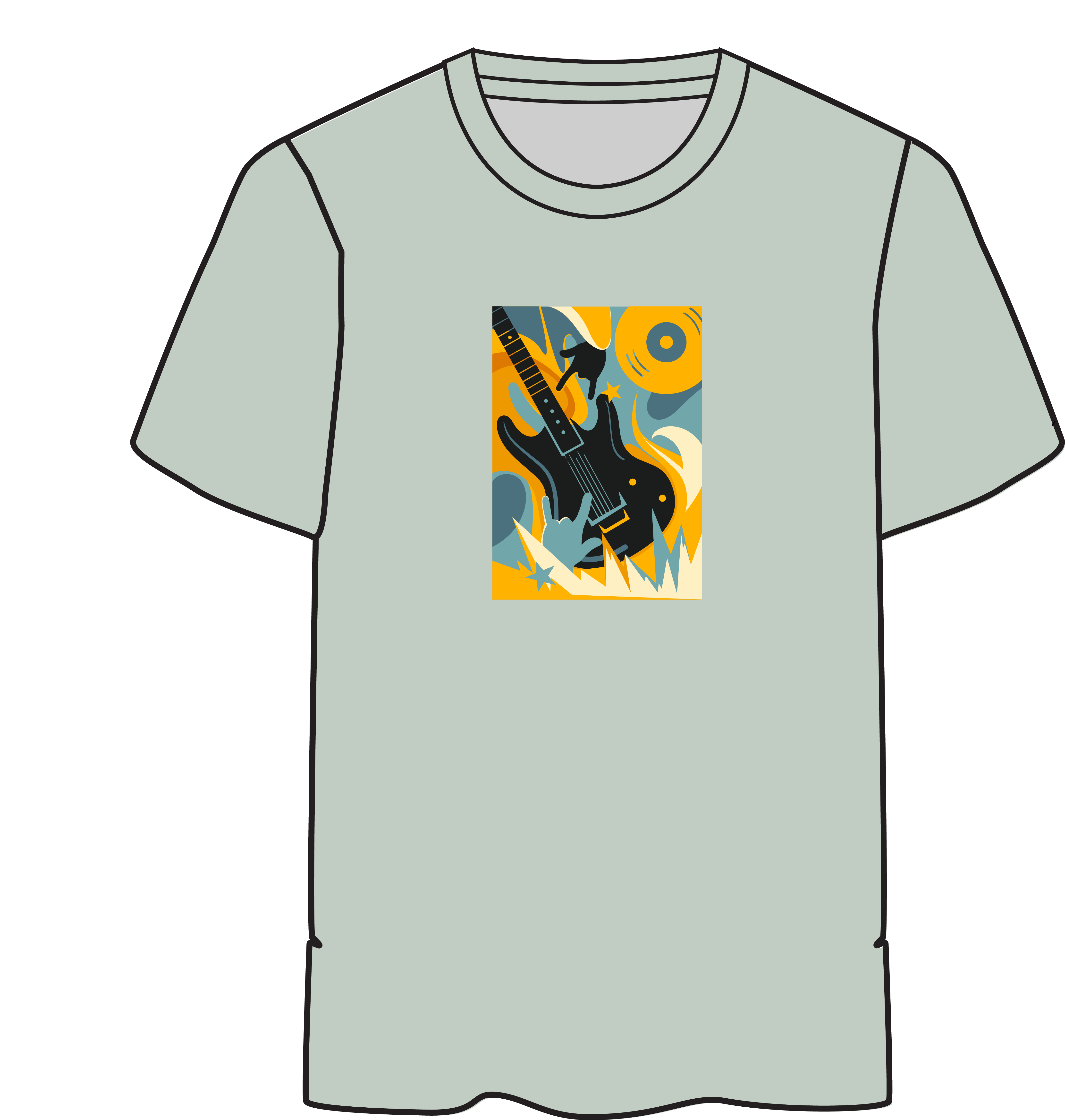 Men Regular Pure Cotton Printed T-Shirt