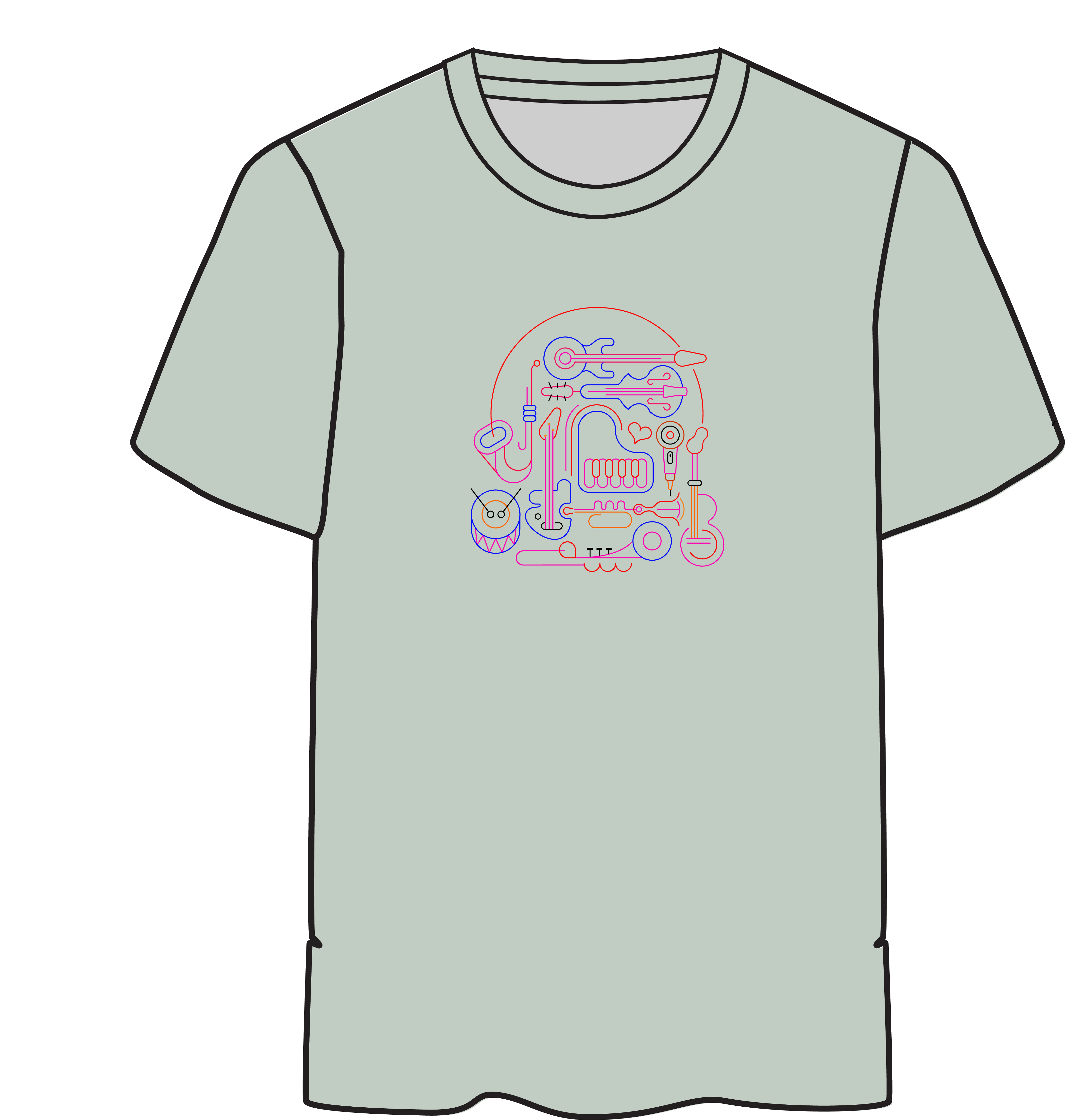 Men Regular Pure Cotton Printed T-Shirt