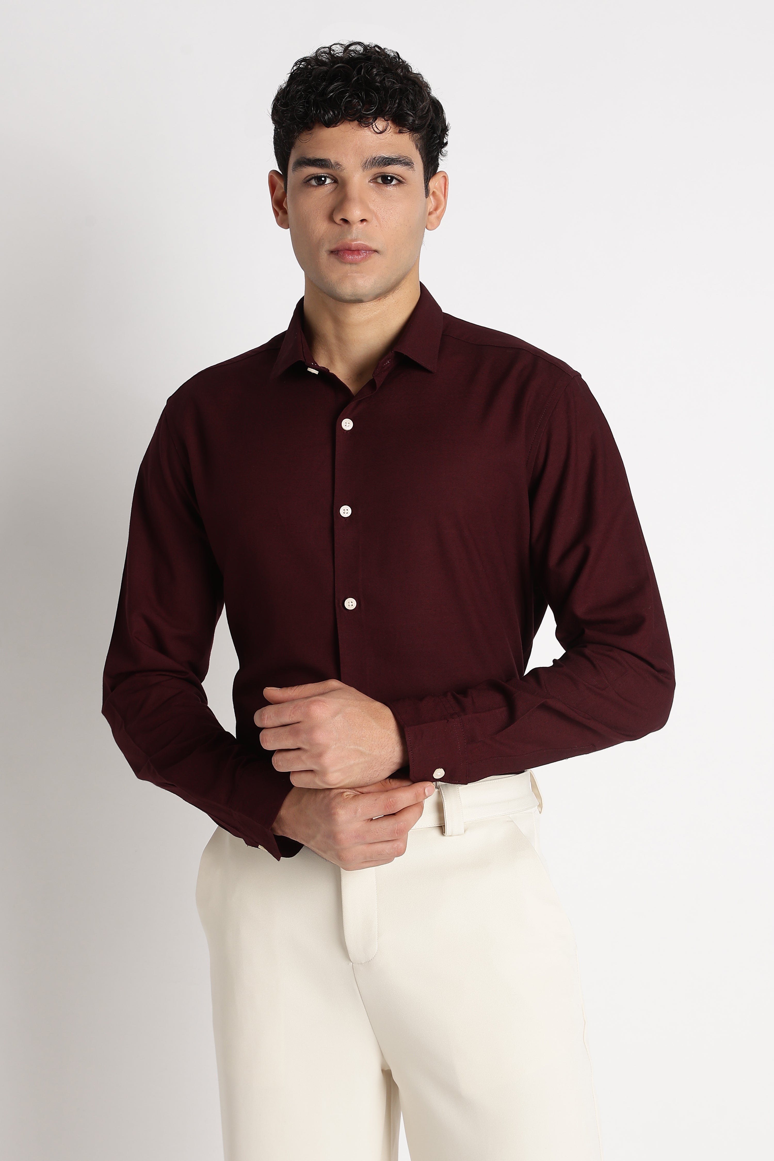 Men Premium Solid Casual Shirt