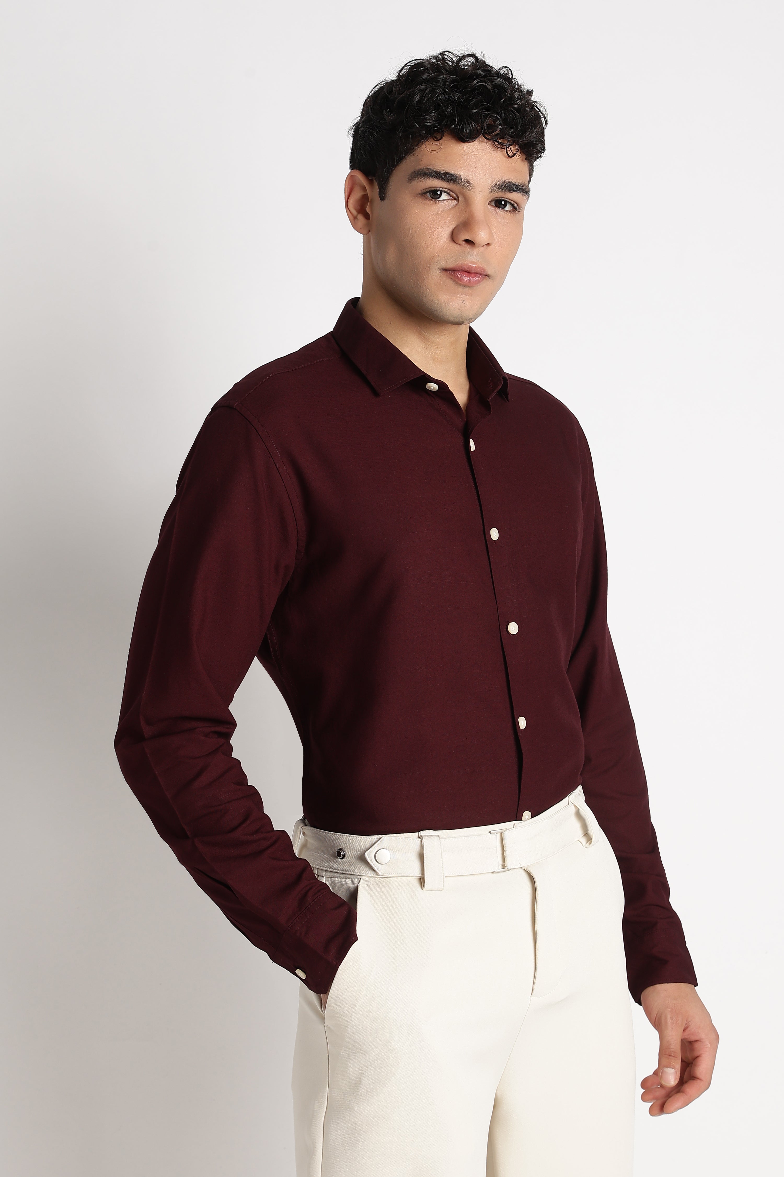 Men Premium Solid Casual Shirt