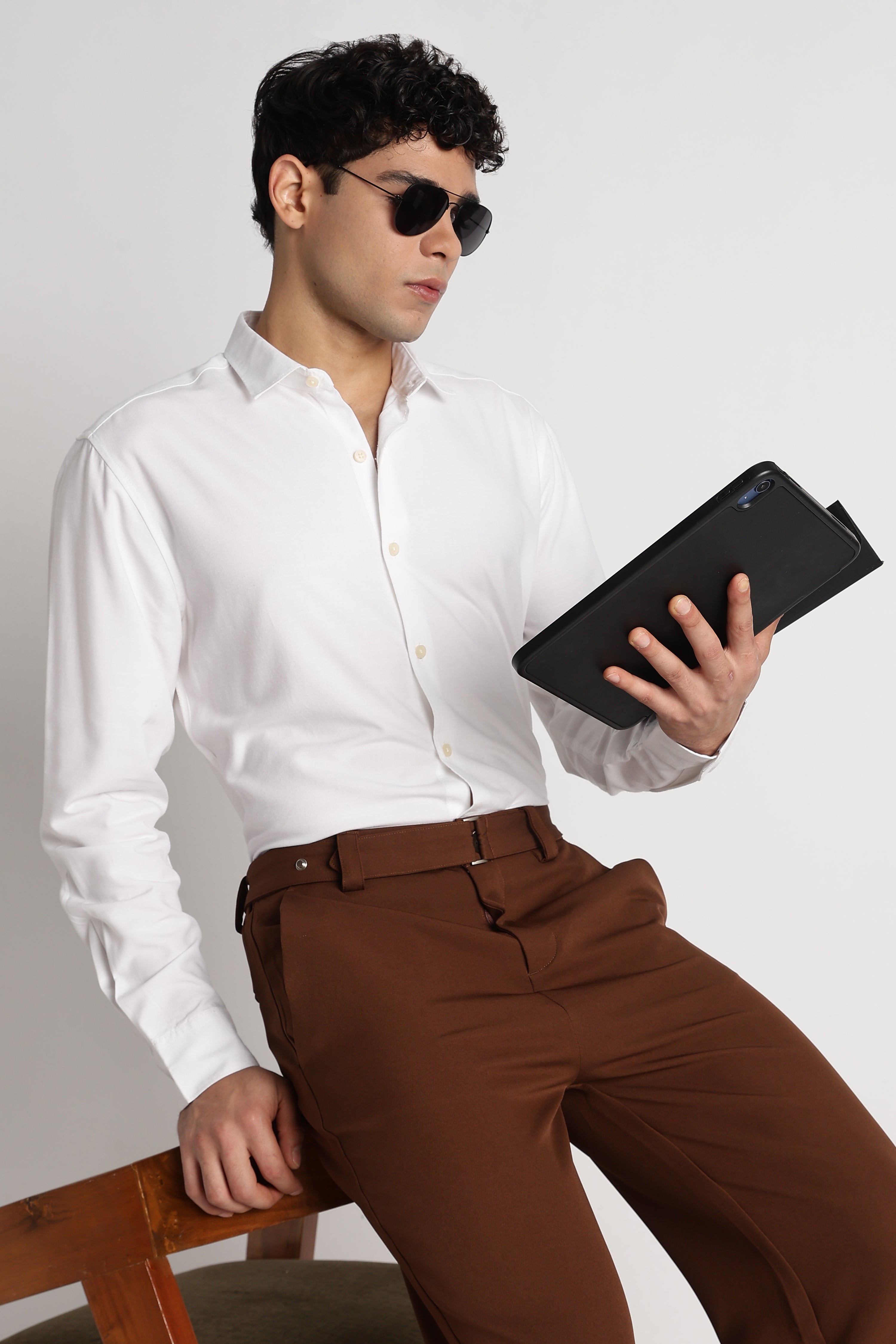 Men Premium Solid Casual Shirt