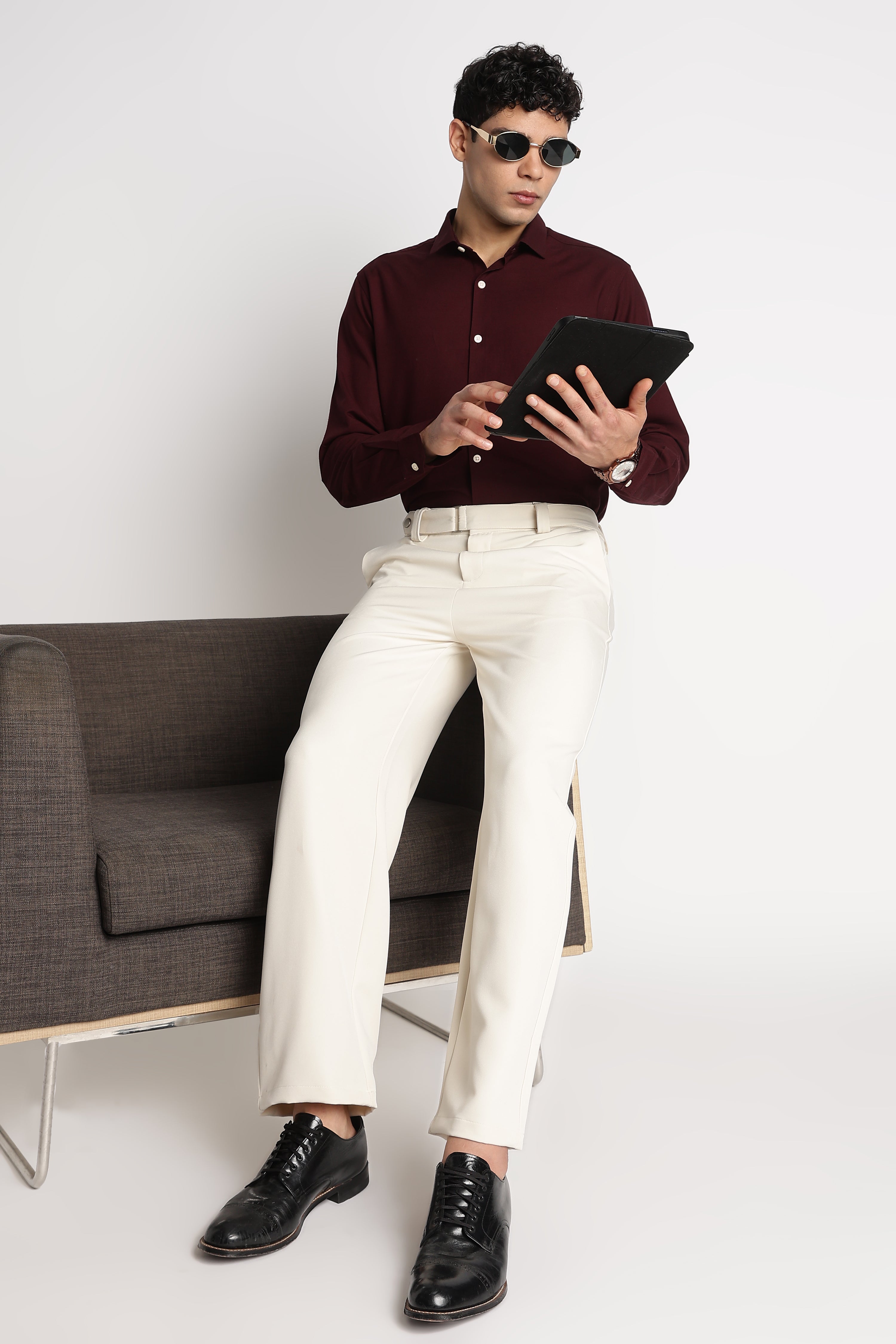 Men Premium Solid Casual Shirt