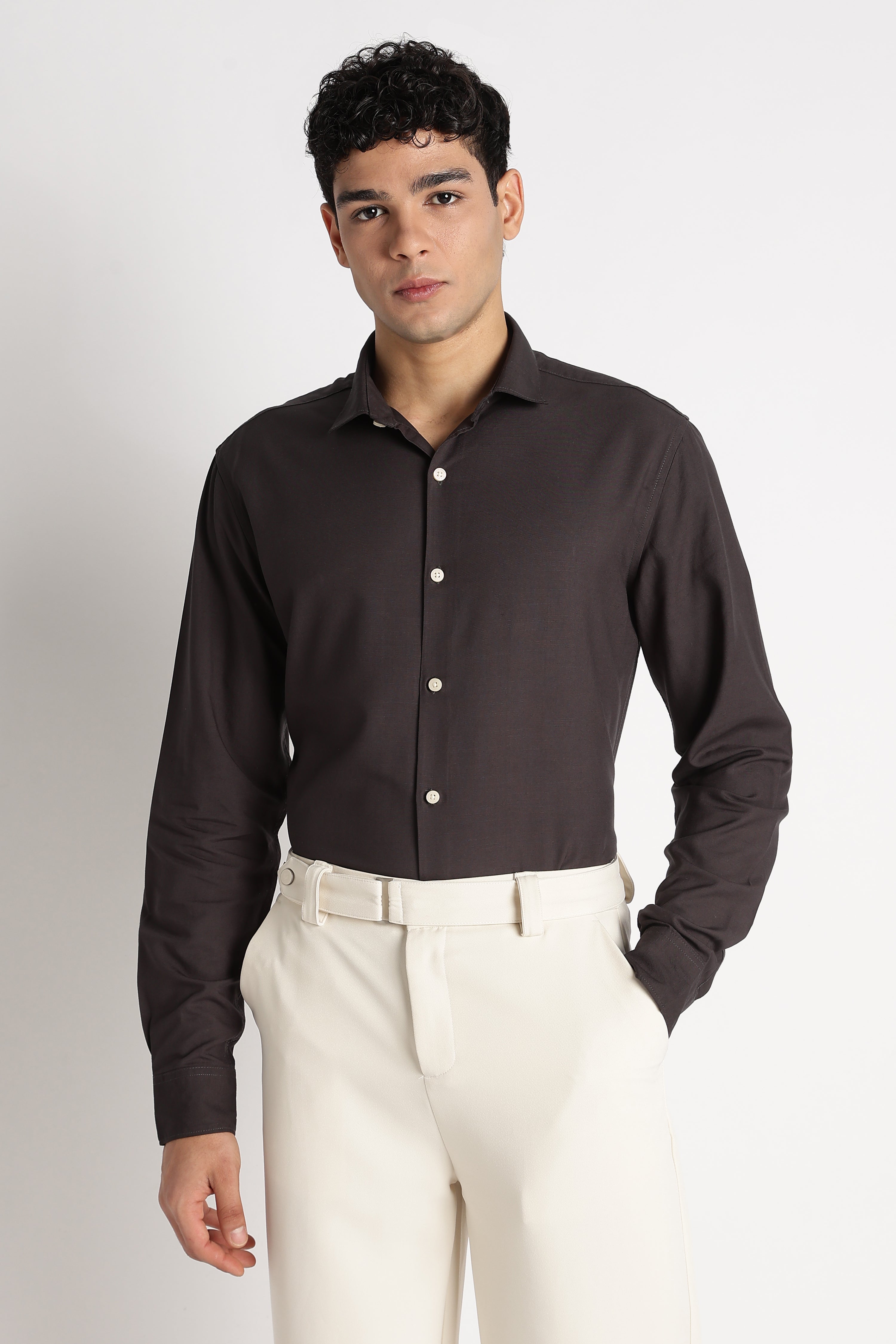 Men Premium Solid Casual Shirt
