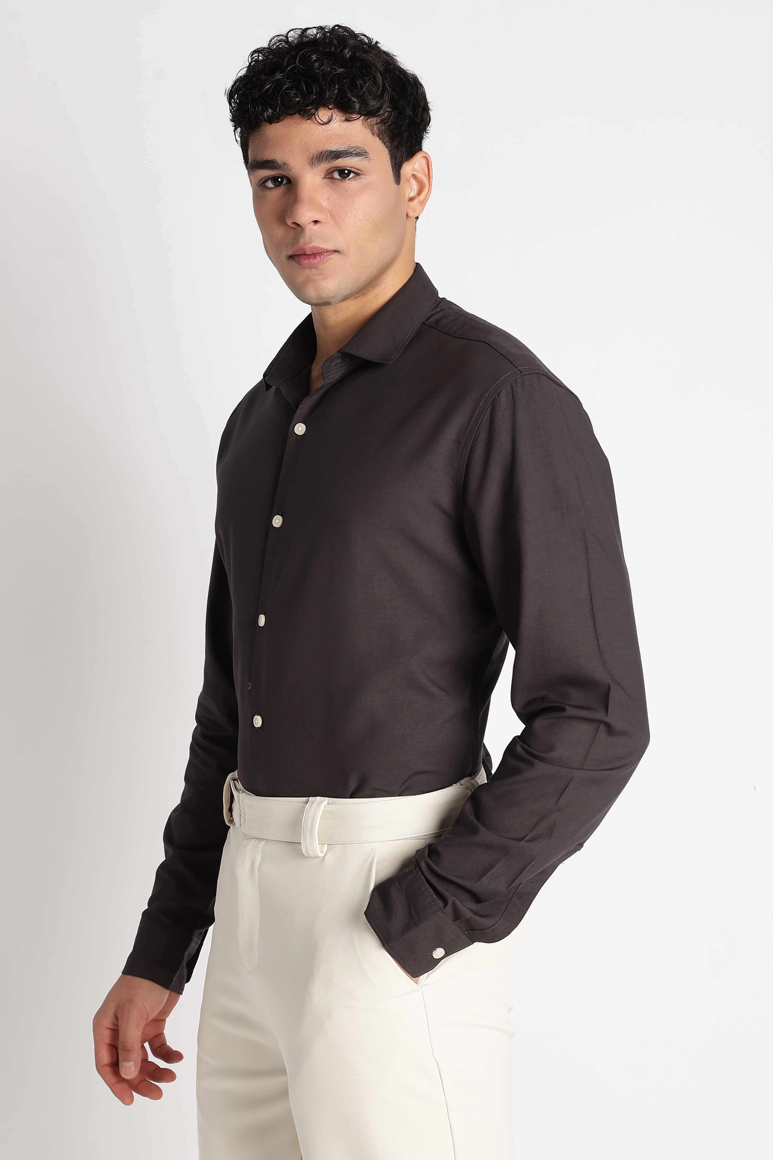 Men Premium Solid Casual Shirt